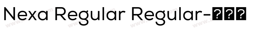 Nexa Regular Regular字体转换